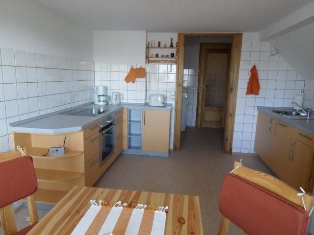 Dresden Ferienwohnung Panoramablick - Villa Gisela: Wohnküche mit  Fernblick
